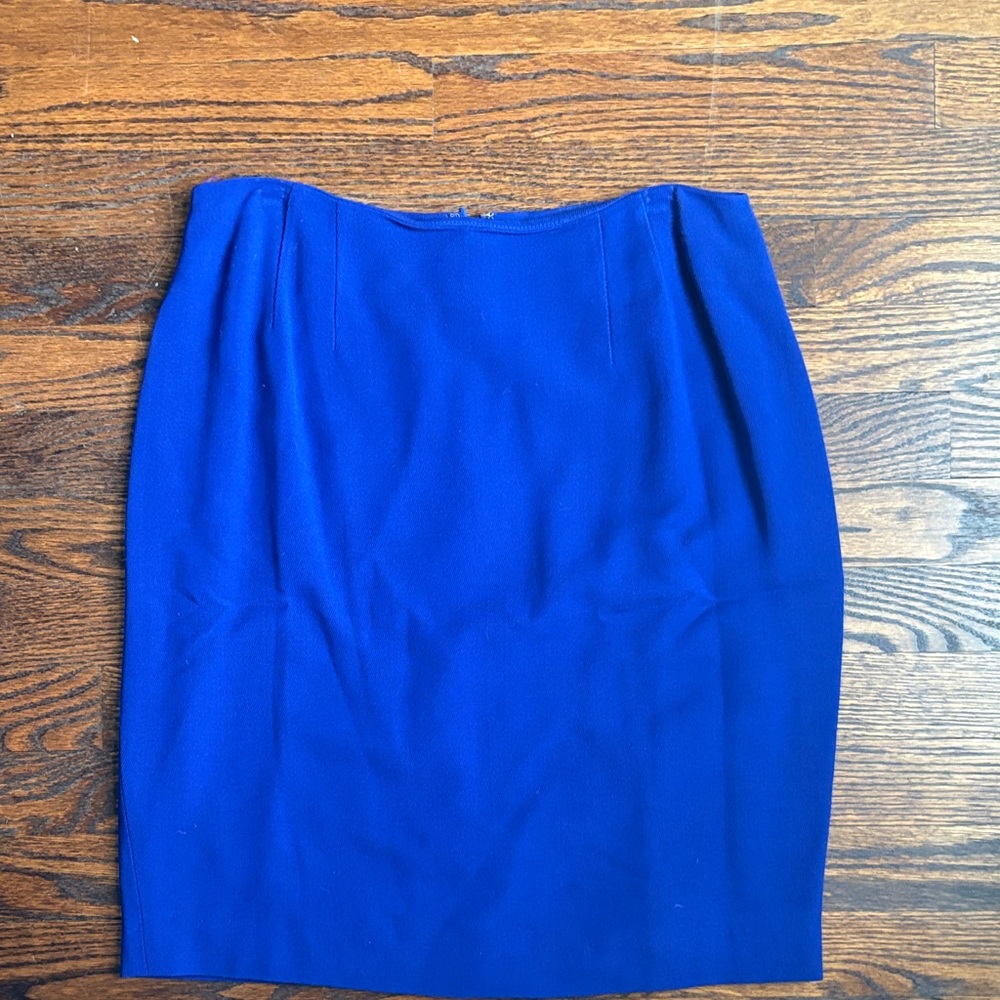Ellen Tracy Royal Blue Pencil Skirt